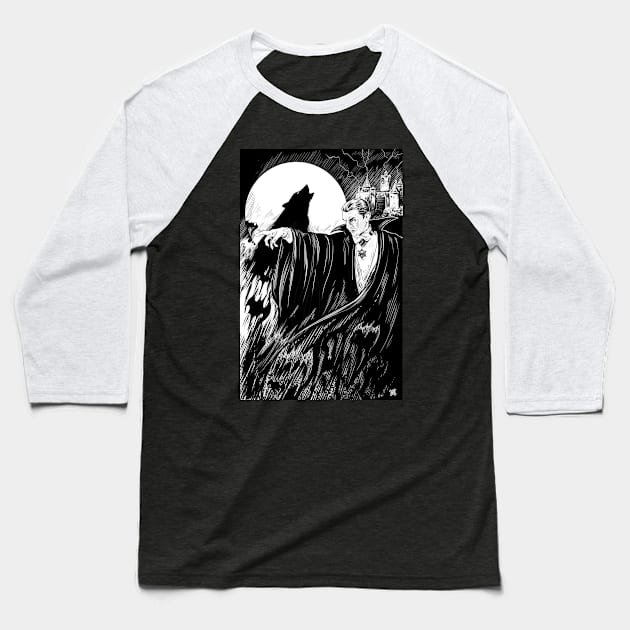 The Children of the Night Baseball T-Shirt by SquareDog